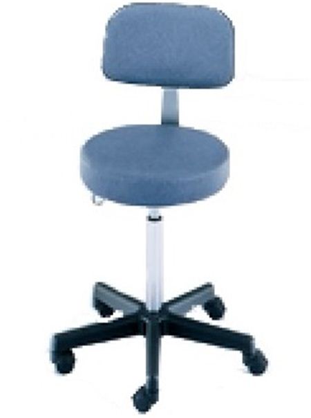 Blickman Pneumatic Stool W Black Composite Base And Back Buckets And Stools Future Health 