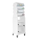 Tall Narrow Suture Medical Cart with Clear Lockable Door